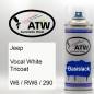 Preview: Jeep, Vocal White Tricoat, W6 / RW6 / 290: 400ml Sprühdose, von ATW Autoteile West.